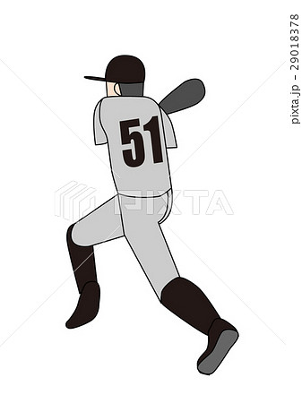 野球選手 バッター 左打者 安打製造機のイラスト素材