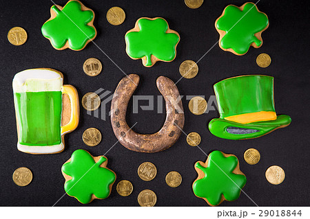 Beautiful background for St. Patrick's day gold  29018844