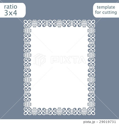 Laser cut wedding invitation card template Laser cut wedding invitation card template 29019731