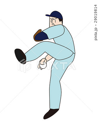 野球選手、右投げ、まさかり投法 29019814