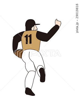 野球選手、ピッチャー、右投げ、投手 野球選手、ピッチャー、右投げ、投手 29019816