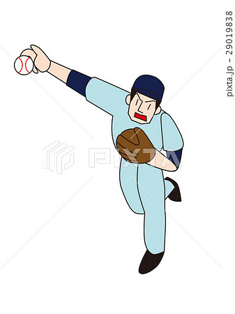 野球選手、ピッチャー、右投げ、投手 野球選手、ピッチャー、右投げ、投手 29019838