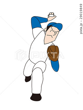 野球選手、ピッチャー、右投げ、投手 29019849