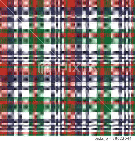 Check pixel color plaid seamless pattern 29022044