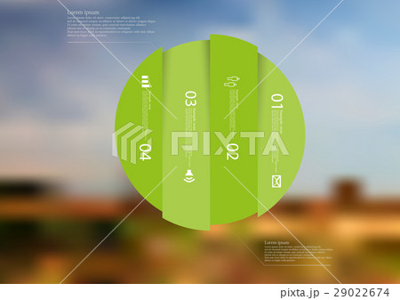 Illustration infographic template with circle Illustration infographic template with circle 29022674