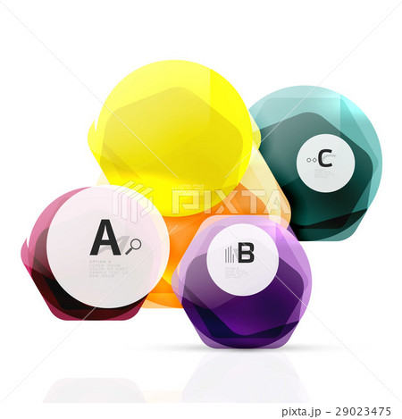 Abstract geometrical hexagon banner Abstract geometrical hexagon banner 29023475