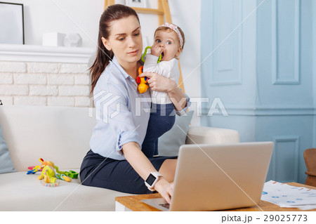 Successful independent business lady combining Successful independent business lady combining 29025773