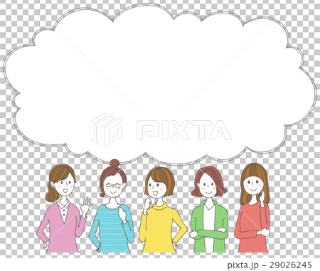 女性グループのイラスト 29026245