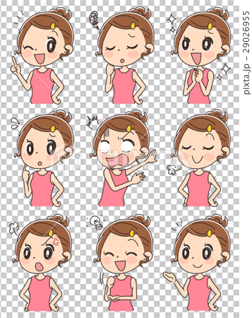 Women's illustration (set) Women's illustration (set) 29026955