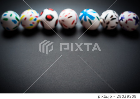 Easter eggs on a black background Easter eggs on a black background 29029509