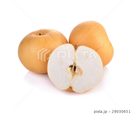 Snow Pear on white background Snow Pear on white background 29030651