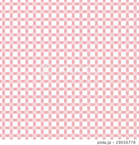 桃色の四つ葉のクローバーのチェック風柄パターン、布、壁紙、風呂敷、帯、背景素材イラスト 桃色の四つ葉のクローバーのチェック風柄パターン、布、壁紙、風呂敷、帯、背景素材イラスト 29030778