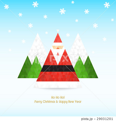 Triangular santa claus christmas celebration 29031201