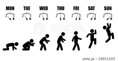 Weekly working life evolution fuel 29031205