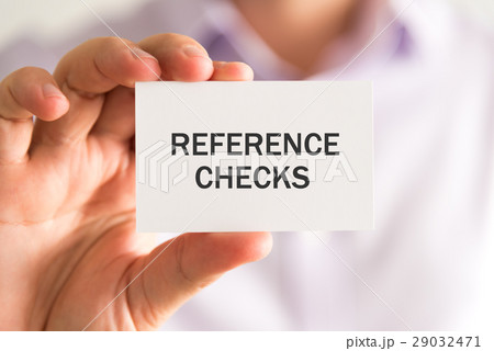 REFERENCE CHECKS message REFERENCE CHECKS message 29032471