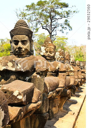 South gate to angkor thom in Cambodia 29032560