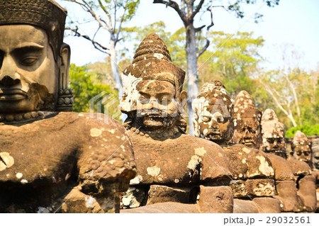 South gate to angkor thom in Cambodia 29032561