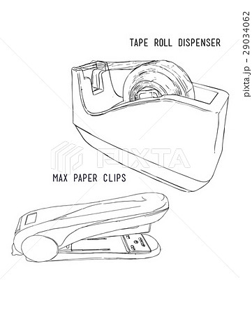 dispenser roll tape and Max clip papers. 29034062