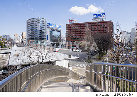 名古屋市　JR千種駅前　広場　河合塾千種ビクトリーブリッジから 29035067