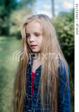 Portrait of a beautiful blonde little girl. Portrait of a beautiful blonde little girl. 29035748