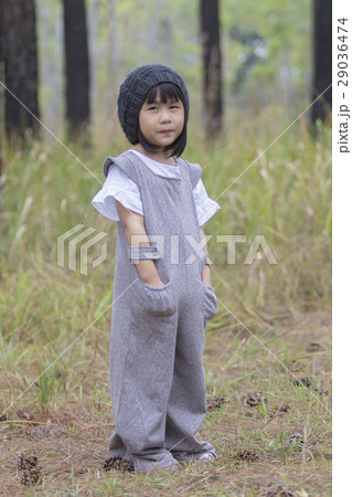 portrait of asian lovely children wearing cotton dress clothes a 29036474