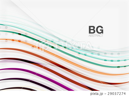 Vector color stripes, wave lines modern geometric Vector color stripes, wave lines modern geometric 29037274