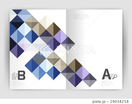 Modern minimalistic geometrical square business 29038258