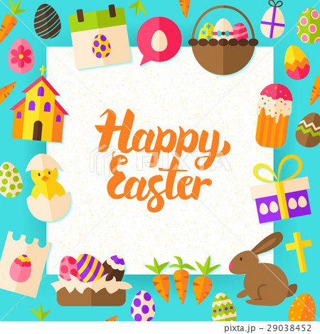 Happy Easter Paper Template 29038452