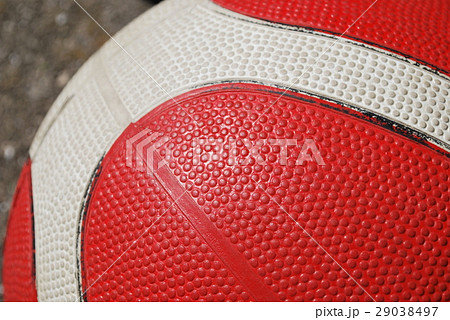バスケットボールの表面の写真素材