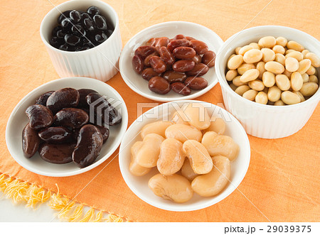 煮豆いろいろ　金時豆　黒豆　茶花豆　白花豆　豆類　大豆 29039375