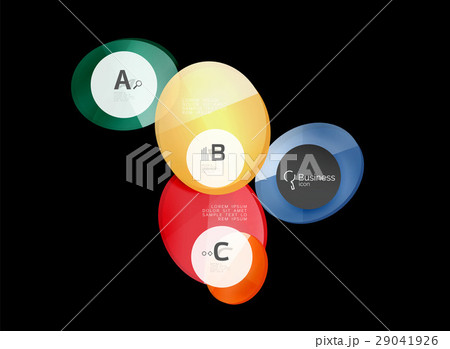 Glass color circles - infographic elements on Glass color circles - infographic elements on 29041926