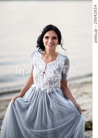 young girl at the beach 29042654