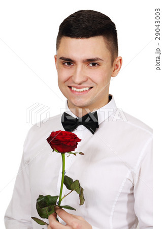 man with red rose man with red rose 29043003