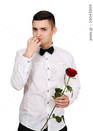 man with red rose man with red rose 29043004