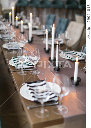 Wedding decor. Wedding interior. Festive table Wedding decor. Wedding interior. Festive table 29044018
