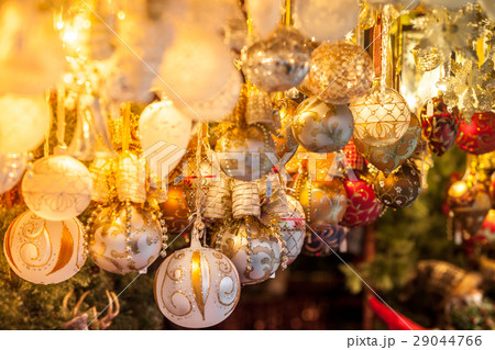 Christmas decoration on an european market 29044766