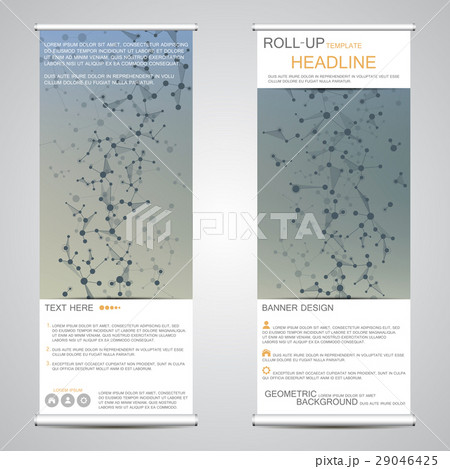 Roll-up banner stands for presentation and 29046425