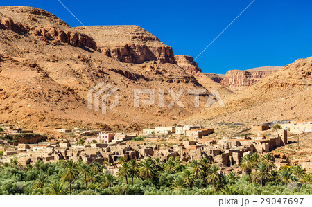 A village with traditional kasbah houses in Ziz 29047697