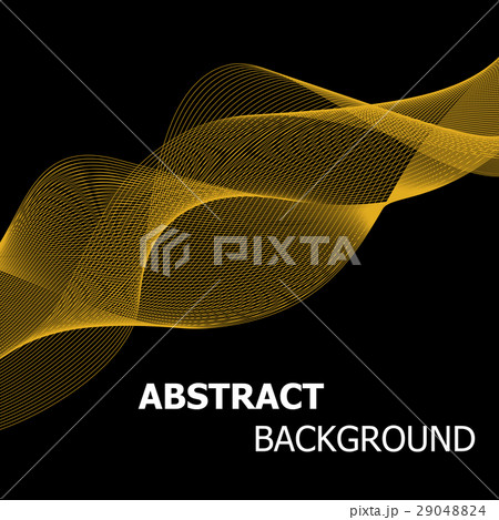 Abstract golden line wave background 29048824