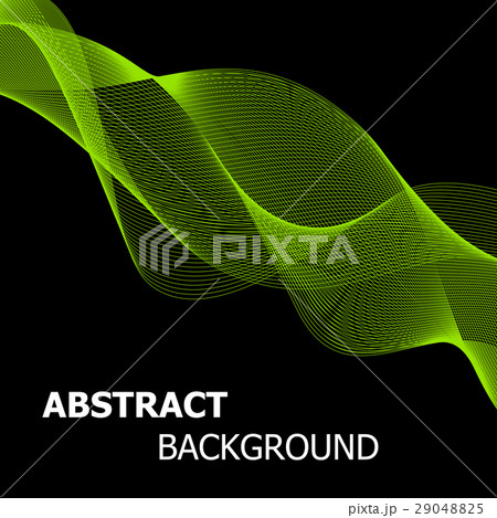 Abstract green line wave background 29048825