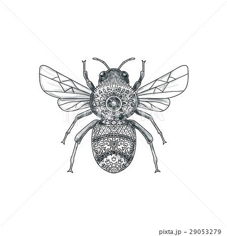 Bumble Bee Mandala Tattoo 29053279