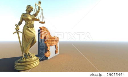 Trojan horse and computer. Law conception. 3d 29055464