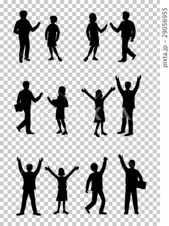 剪影人，人材料，人的圖標，人，商務人士 29056955