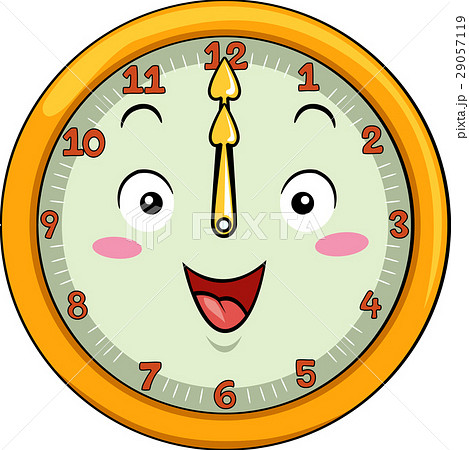 Mascot Clock 12 Noonのイラスト素材 [29057119] - PIXTA