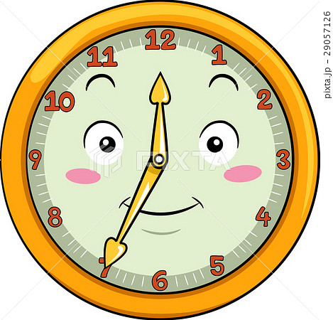 Mascot Clock Thirty Five After Twelve 29057126