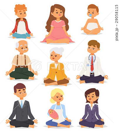 Lotus position yoga pose meditation art relax Lotus position yoga pose meditation art relax 29058115