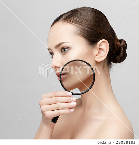 Beautiful Woman with Clean Fresh Skin  Beautiful Woman with Clean Fresh Skin  29058183