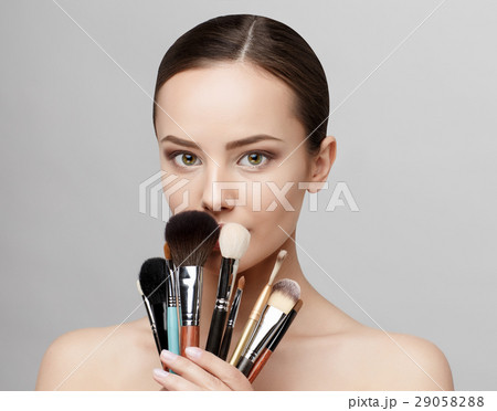 Beautiful Woman with Clean Fresh Skin  29058288