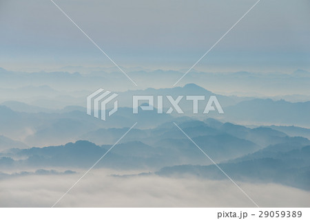 九十九谷 早朝風景 （千葉県君津市鹿野山） 2017年3月撮影 29059389