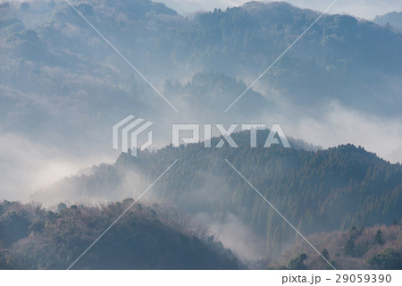 九十九谷 早朝風景 （千葉県君津市鹿野山） 2017年3月撮影 29059390